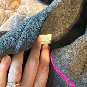 Columbia Gray Jacket with Pink Zipper